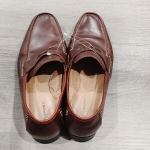 Rockport Men's Brown Leather Slip-On Loafers